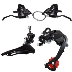 KIT BIKE TRANSMISSÃO RELAÇÃO 3X7 21V EASY FIRE CÂMBIO TRASEIRO DIANTEIRO TROCADOR RAPID FIRE