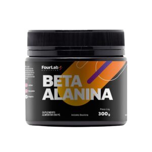 Beta Alanina FourLab 300g Mais Resistência, Menos Fadiga e Alta Performance no Treino Corrida e Bike