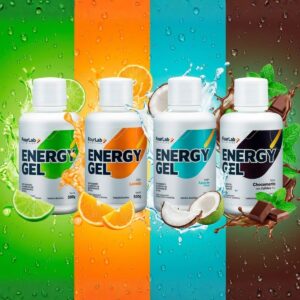 Energy Gel FourLab Vários Sabores 500g Energia Rápida, Gel Energético Corrida, Ciclismo e Endurance
