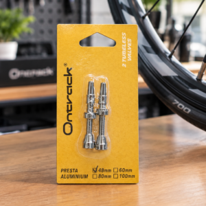 Par Válvula Tubeless Ontrack 48mm Par Presta Alumínio Preto Núcleo Removível Para Bike MTB Speed Bike